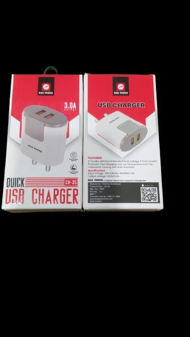 Quick USB charger ,fast mobile charger 3amp for all type of mobile and tablet, CH35