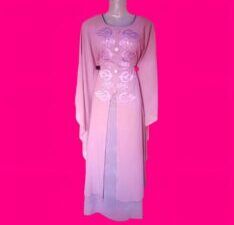 Georgette Layered Abaya with Hijab
