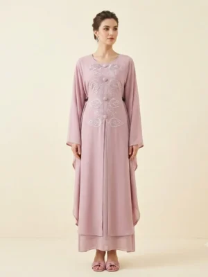 Georgette Layered Abaya with Hijab