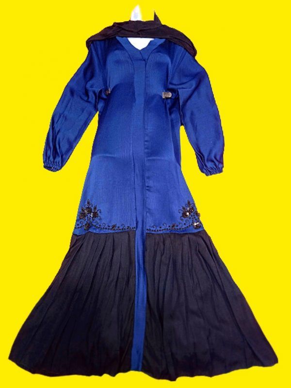 Fashionable Abaya nakaab Dress With hijab, hand work frock Design