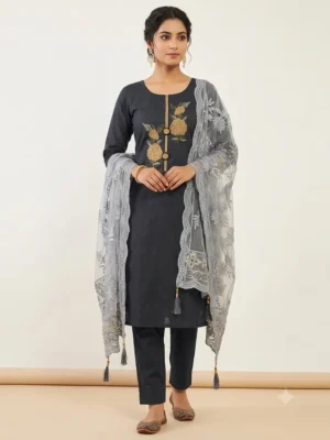 Designer jam cotton dress material