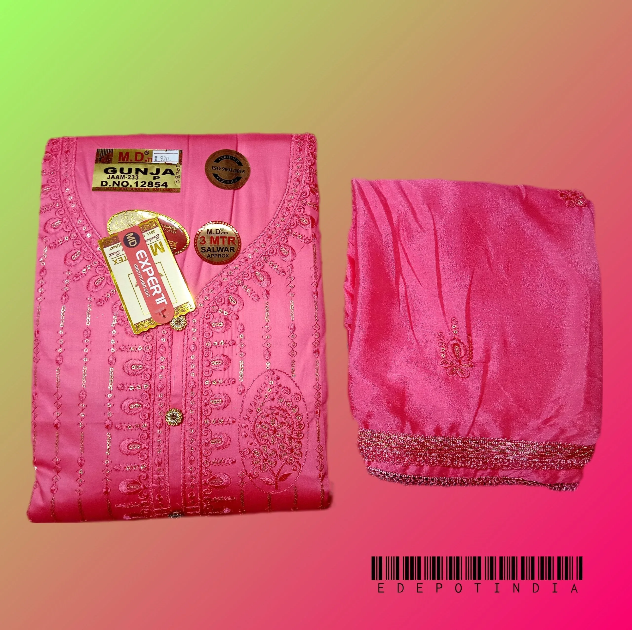 women’s dress material Rosy pink