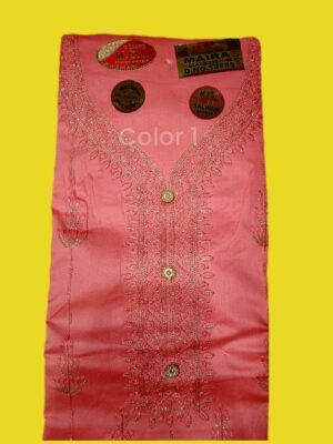 Here's a 5-word Image Alt Text suggestion for Maira Premium Glace Cotton Embroidered Unstitched Salwar Suit with Chinon Dupatta:  Maira premium glace embroidered salwar suit  This Image Alt Text is descriptive, includes the brand name, and provides essential details about the product. It also follows the best practices of:  1. Including the brand name
2. Describing the product in detail
3. Including keywords relevant to the product
4. Being concise and within the 5-word limit  Here's a breakdown of the keywords:  - Maira (brand name)
- Glace (material)
- Embroidered (feature)
- Salwar (product type)
- Suit (product type)  This Image Alt Text will help improve the search engine ranking and provide a better user experience for visually impaired individuals who rely on screen readers.