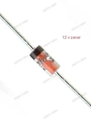 12V 1/4W Zener Diode Set - Voltage Regulator Value Pack (10 Piece)