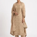 Beige Shade Zari Work Suits
