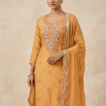Kohinoor Orange Unstitched Suit