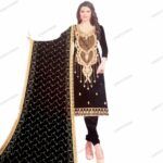 Black cotton dress material