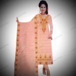 Pink georgette dress material