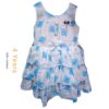 Cotton Frock for Girls | Blue Floral Print Summer Dress | Sizes 24