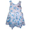 Cotton Frock for Girls | Blue Floral Print Summer Dress | Sizes 24