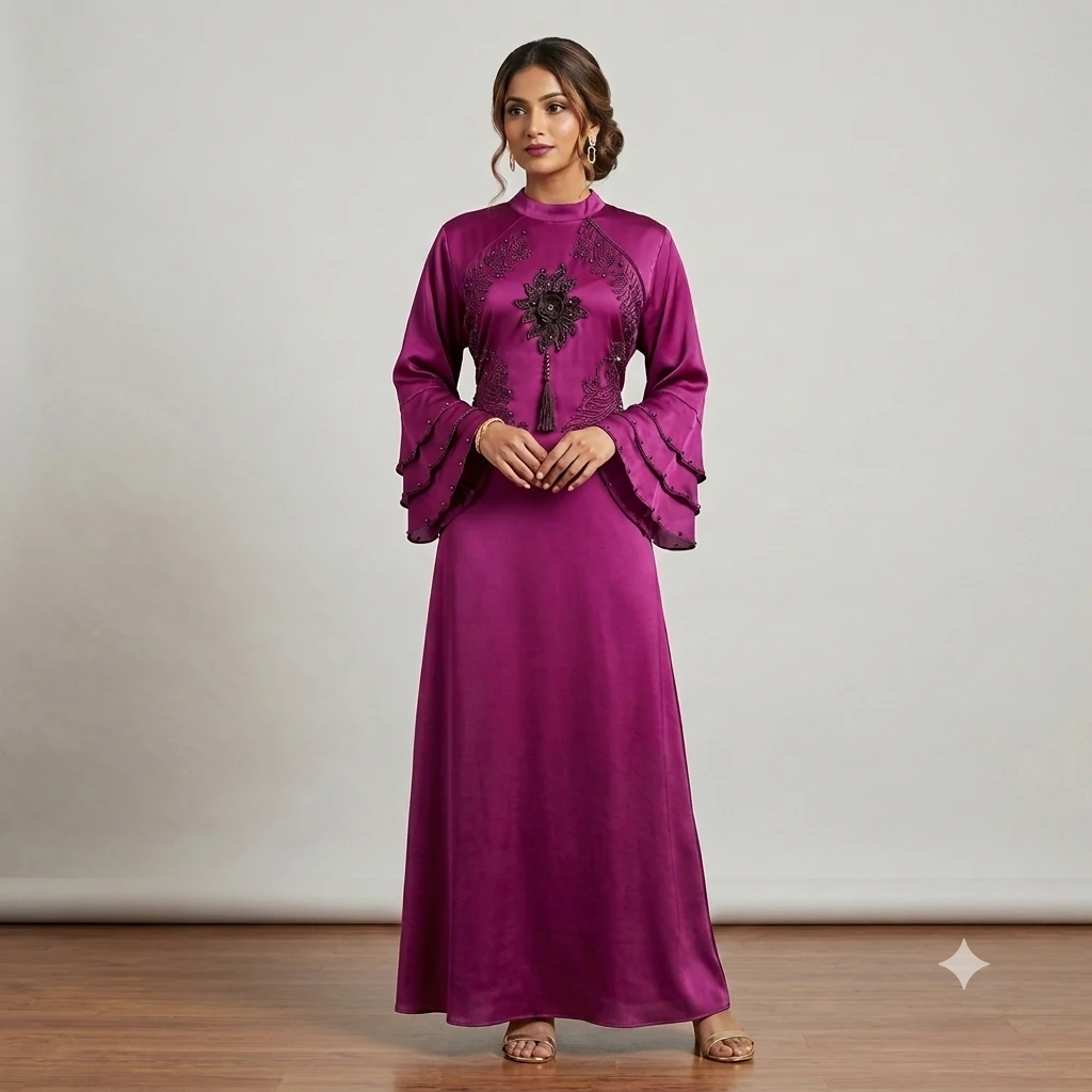 Modern Dubai style naqaab burqa