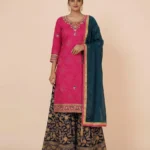 Kali Design Gharara Sharara set pink